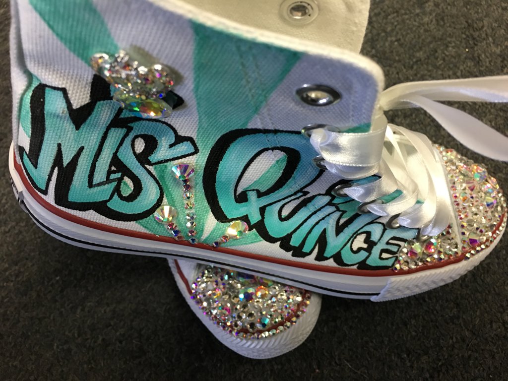 Quinceanera Shoes Grafiti Style