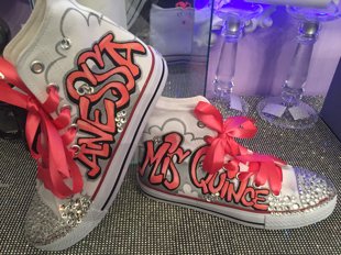 Quinceanera Shoes Grafiti Style