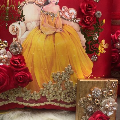 Quinceanera Pillow And Rosary