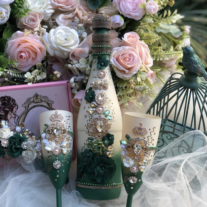 Quinceanera Champagne Set - Decorative Only