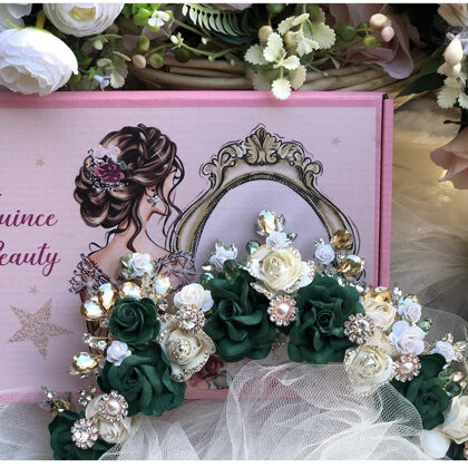 Quinceanera Hair Flower Crown