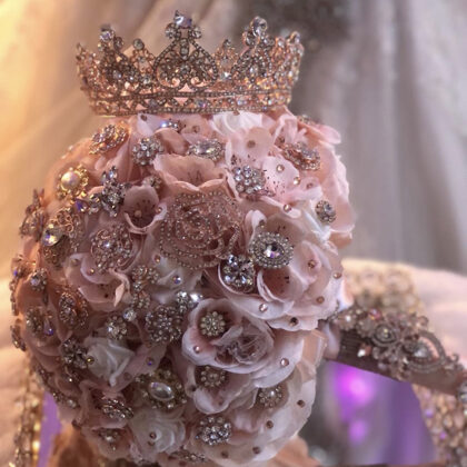 Quinceanera Bouquet And Crown