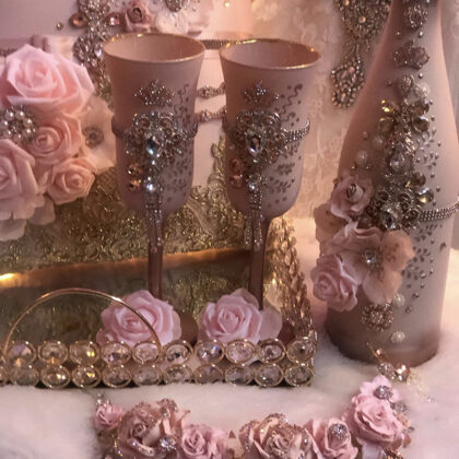 Quinceanera Champage Set - Decorative Only