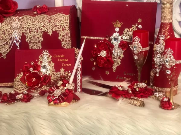Quinceanera Bible - Sign Book With Pen - Photo Album