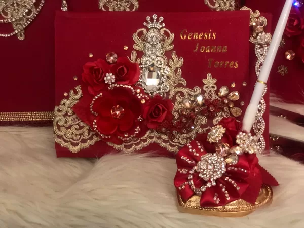 Quinceanera Sign Book With Pen