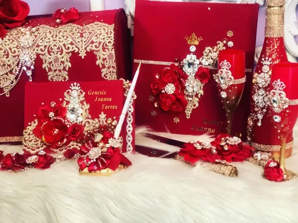 Quinceanera Bible - Sign Book And Pen - Photo Album