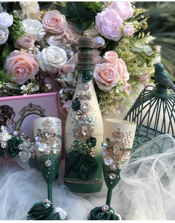 Quinceanera Champagne Set - Decorative Only