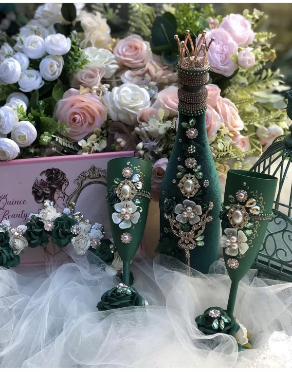 Quinceanera Champagne Set - Decorative Only